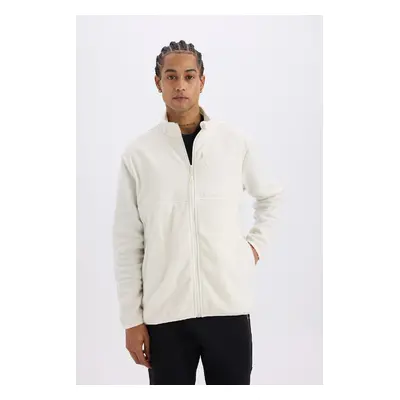 Defactofit Standard Fit Pocket Fleece Cardigan