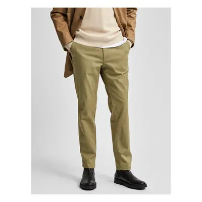 Khaki chino kalhoty Selected Homme Miles - Pánské