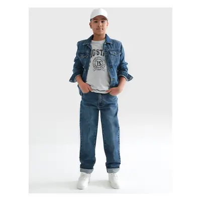 Big Star Man's Loose Trousers Denim Denim-482