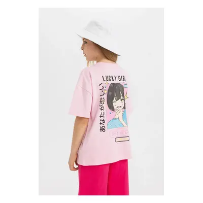 DEFACTO Oversize Fit Short Sleeve T-shirt