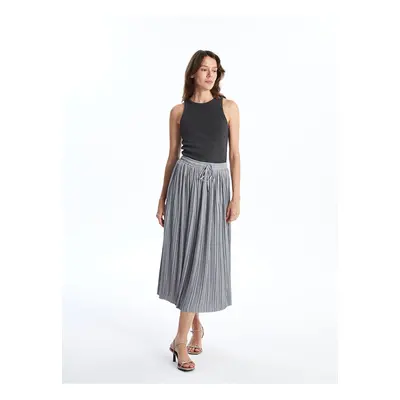 LC Waikiki Lw - Satin Women's Skirt with Elastic Waist