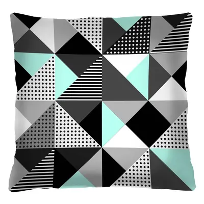 Bertoni Home Unisex's Square Pillow Melange Mint