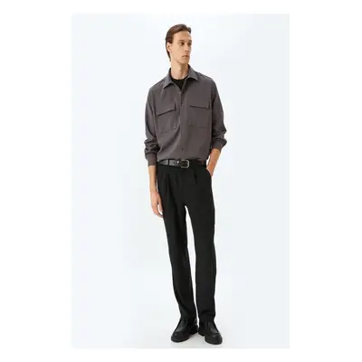 Koton Anthracite Men's Shirt