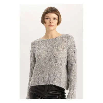 DEFACTO Relax Fit Crew Neck Knitwear Sweater