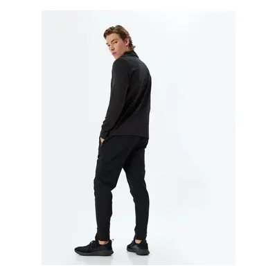 Koton Sports Sweatpants Elastic Legs, Tied Waist, Zippered Pocket Detail