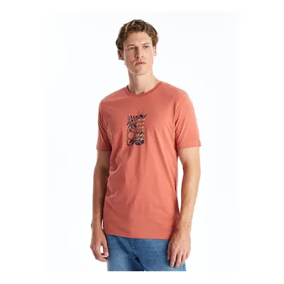 LC Waikiki Crew Neck Short Sleeve Printed Combed Cotton Men's T-Shirt