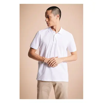 DEFACTO Regular Fit Short Sleeve 100% Cotton Basic Plain Polo T-Shirt