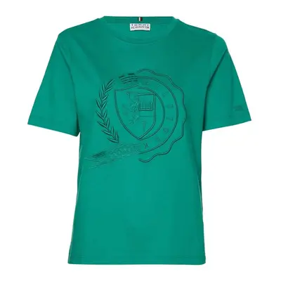 Tommy Hilfiger T-Shirt - ICON REG CREST C-NK TEE SS green