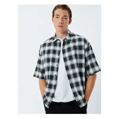 Koton Short Sleeve Shirt Patterned Cotton Blend