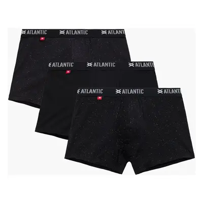 3-PACK Pánské boxerky Atlantic Sport - černá