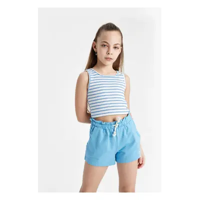 DEFACTO Girl's Lace-up Waist Shorts