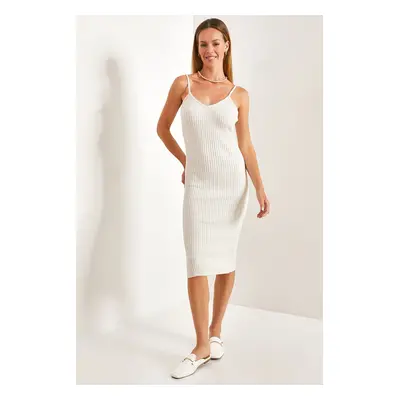 Bianco Lucci Women's Strapless Corduroy Dress