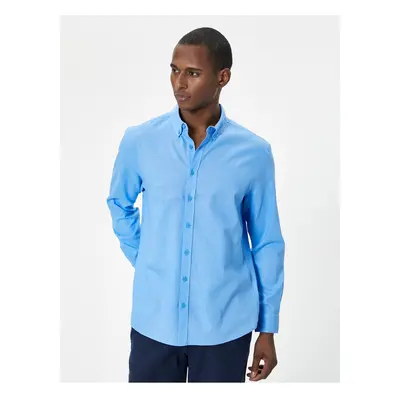 Koton Long Sleeve Shirt Classic Cuff Collar Buttoned