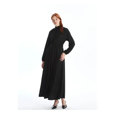 LC Waikiki High Collar Straight Long Sleeve Women's Dress