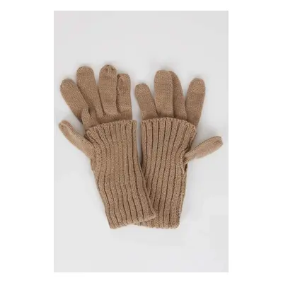 DEFACTO Women's Knitted Gloves