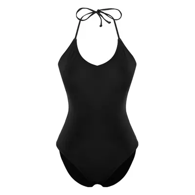 Trendyol Black*001 Plain Deep V Strappy Swimsuit