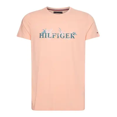 Tommy Hilfiger T-shirt - PALM FLORAL TEE orange