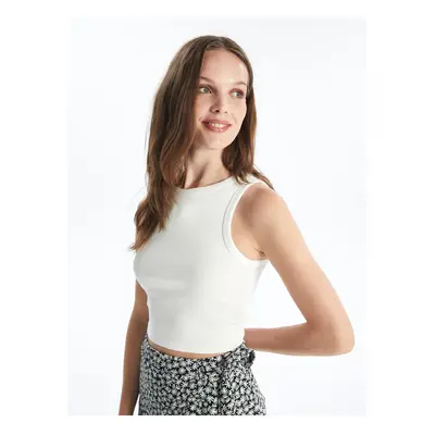 LC Waikiki Women's Crew Neck Straight Crop