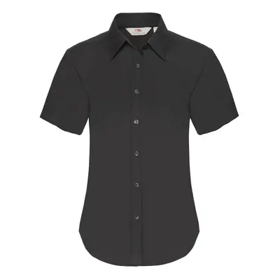 FRUIT OF THE LOOM F16•LADIES SHORT SLEEVE OXFORD SHIRT