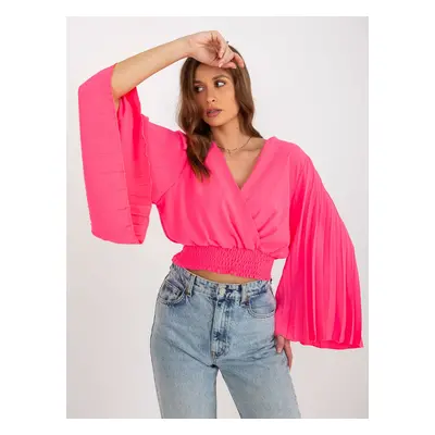 Blouse-DHJ-BZ-16503.30X-fluo pink