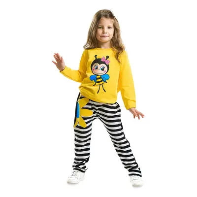 Dívčí set Denokids CFF-19S1-165/Yellow Black White