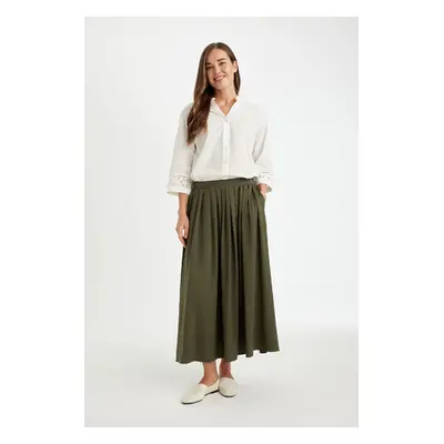 DEFACTO A Cut Basic Plain Belmando Maxi Skirt