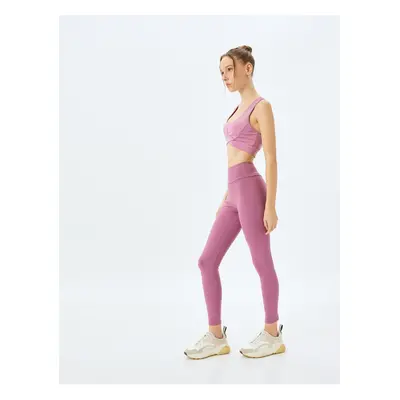 Koton Sports Leggings High Waist Soft Touch Stitch Detail Slim Fit