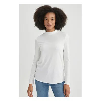 DEFACTO Regular Fit Ribbed Long Sleeve Top