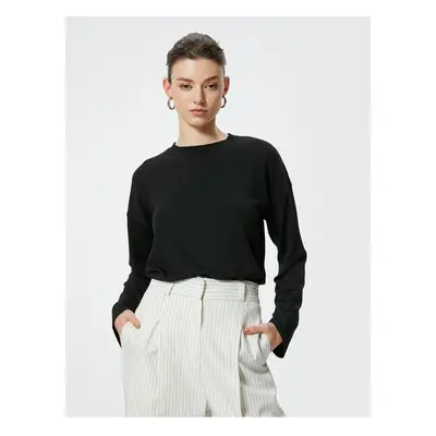 Koton Basic Knitwear Sweater Long Sleeve Crew Neck