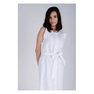 Tommy Hilfiger Dress - RUBI EMB DRESS NS white