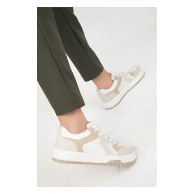 Soho Beige-White Women's Sneakers