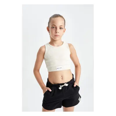 DEFACTO Girl's Crew Neck Undershirt