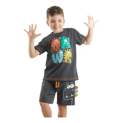 Denokids Rawr Dino Boy's Summer T-shirt Shorts Set