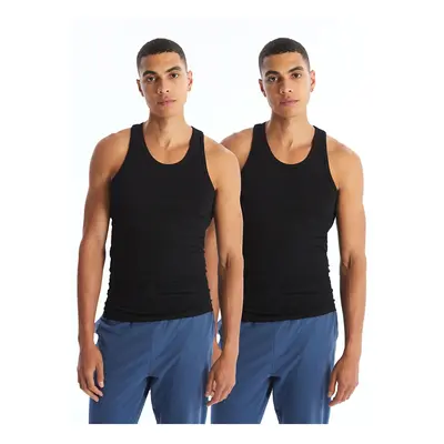 LC Waikiki Lw - U-Neck Combed Cotton Men's Undershirt, 2-pack