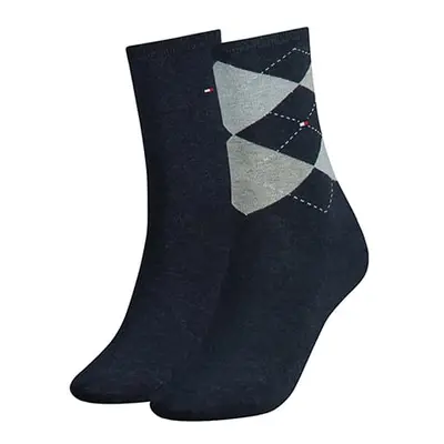 Tommy Hilfiger Socks - TH WOMEN CHECK SOCK 2P black