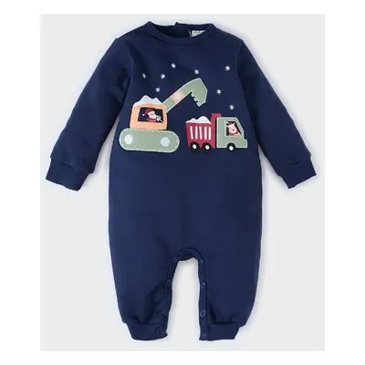 DEFACTO Baby Boy Newborn Christmas Themed Long Sleeve Romper D6511A524Wn