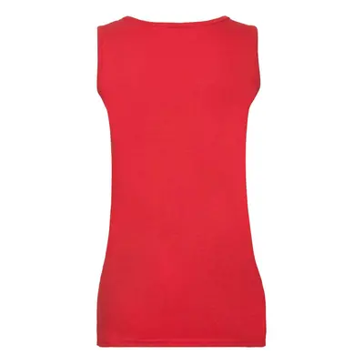 Valueweight Vest Fruit of the Loom Women's Red T-shirt