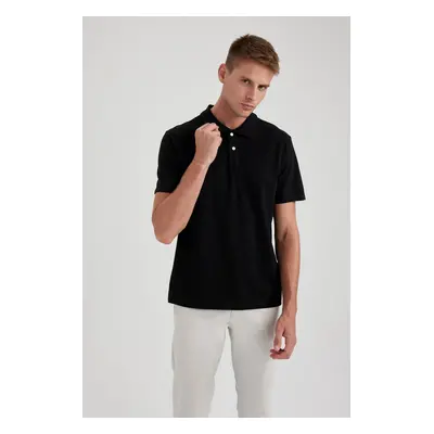 DEFACTO Regular Fit Polo Neck Short Sleeve T-Shirt