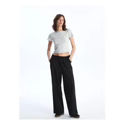 LC Waikiki Comfortable Fit Women's Trousers with Elastic Waist