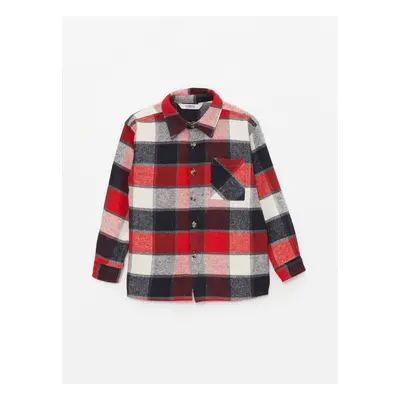 LC Waikiki Boy's Casual Fit Plaid Shirt Jacket