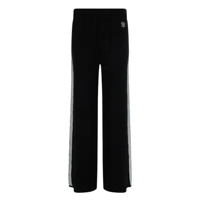 Tommy Hilfiger Sweatpants - TH FLEX WIDE LEG PANT black