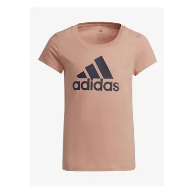 Meruňkové dětské tričko s potiskem adidas Performance G BL T - unisex