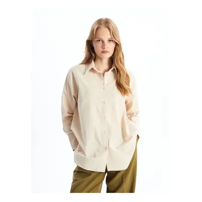 LC Waikiki Plain Long Sleeve Oversize Women's Shirt