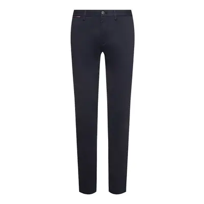 Tommy Hilfiger Trousers - DENTON CHINO COTTON MINI PRINT dark blue