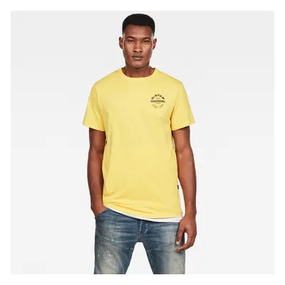 G-STAR T-shirt - Originals logo gr r t s\s light lemon