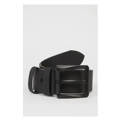 DEFACTO Men's Faux Leather Wide Jean Belt