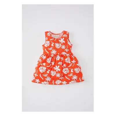 DEFACTO Baby Girl Patterned Sleeveless Dress