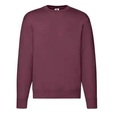 Burgundy Men's Sweatshirt Set-in Sweat Fruit of the Loom