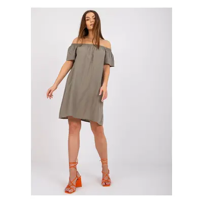 Dress-D73761M30145G-khaki