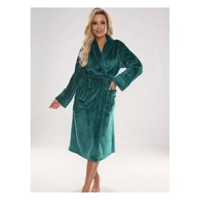 Bathrobe De Lafense Abigail long M-2XL women's green